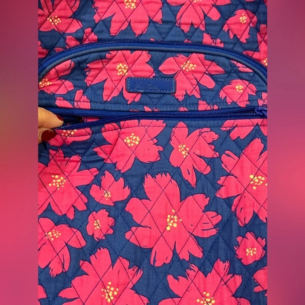 Vera Bradley Women's Signature Cotton Campus Tech Backpack, Art Poppies